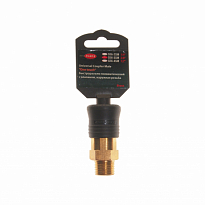 Быстроразъем RF-SE6-3SM пневматический с клапаном, наружная резьба 3/8" (ONE TOUCH) в пластиковом де
